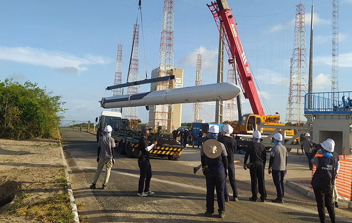 SANY equipment is used in the Brazilian space base